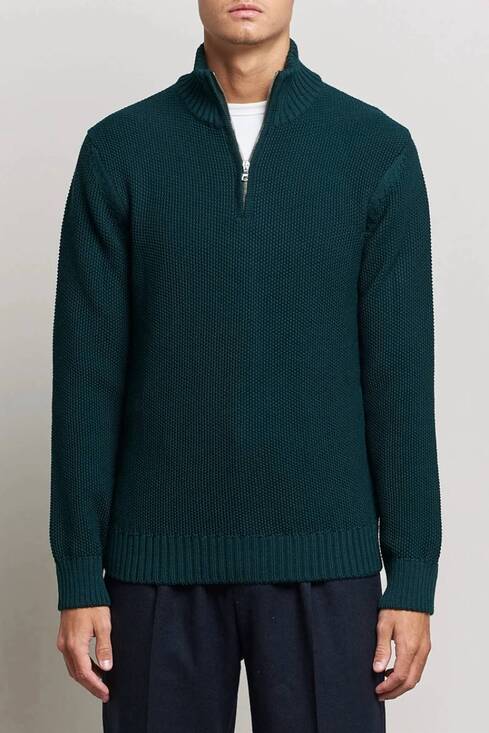 ORLEBAR BROWN Other - NEW ORLEBAR BROWN lennard cashmere half-zip sweater in bristlecone pine